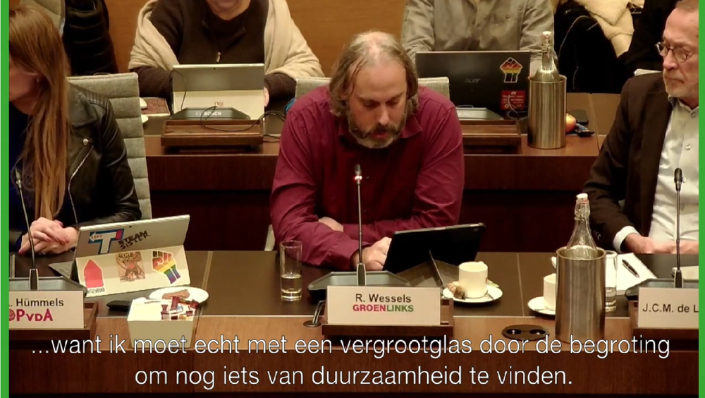 Screenshot bijdrage Robin Wessels