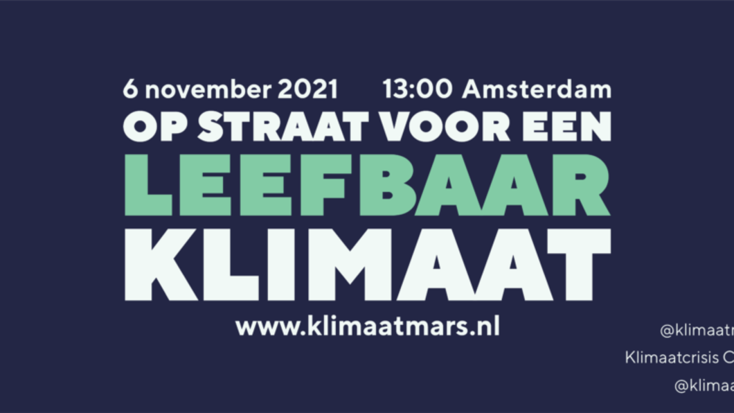 Klimaatmars 2021 6 november groenlinks enschede