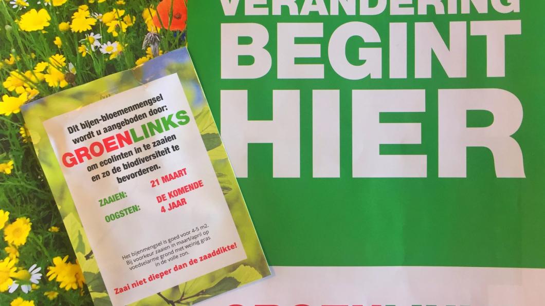 Bloemenzaad-actie GR2018 GroenLinks-gemeentes Overijssel
