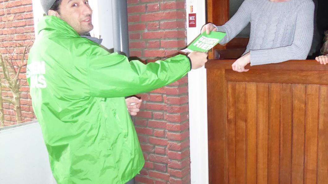 Huis-aan-huisactie GroenLinks Enschede GR2018