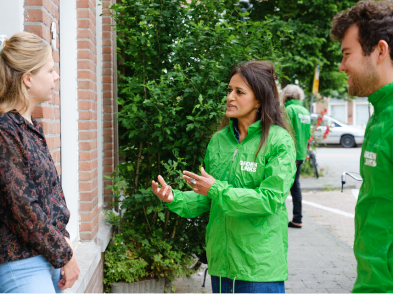campagne aandedeur groenlinks_enschede
